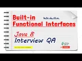 java 8 interview question built in functional interfaces in java Java 8 new features okay java