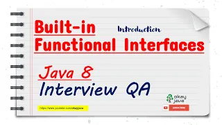 java 8 interview question built in functional interfaces in java Java 8 new features okay java