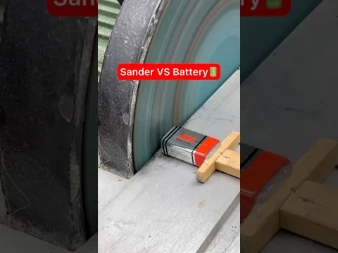Sander VS Battery 🔋#sandervs #satisfying #battery