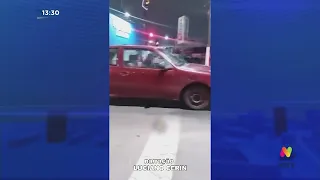 FUGA ALUCINANTE! Carro na contramão, cantando pneu e escapando da polícia em alta velocidade