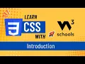 W3Schools CSS Tutorial 1 CSS Introduction for Beginners Learn CSS Step-by-Step