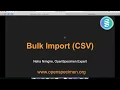 OpenSpecimen Training Bulk Import Data
