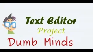 Java Text Editor AWT swing Dumb Minds