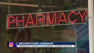 Husband calls police after wife gets locked in Walgreens in Brownstown