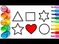 How to Draw 6 Basic Shapes Easy Step by Step Drawing Tutorial