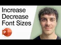 How To Increase Decrease Font Sizes In Powerpoint Keyboard Shortcuts Full 2025 Guide