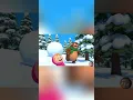 Giant Snowball Bear Chased by Snow Hashtags