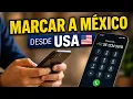 How to dial from the United States to Mexico correctly