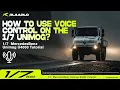 How to use voice control on the Unimog Rlaarlo Mercedes-Benz Unimog U4000