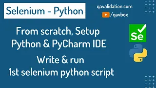 Setup Python PyCharm IDE run 1st selenium test with Python