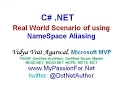 Real world Scenario of using NameSpace Aliasing