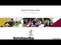 How to Drop a Class Self-Service Registration