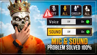 Solve Mic Glitch & Sound Problem 101% Working Trick 😱 Mic Sound Problem Thik Kaise Kare || Freefire