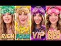 Rich vs Poor vs Giga Rich vs VIP Girl Who is the Most Luxury Girl