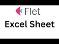 Flet Tutorial - Make Excel Sheet APP