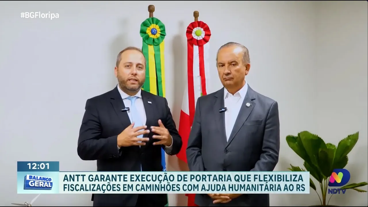 Governo de SC e ANTT juntos: decisões sobre trânsitos com doações ao Rio Grande do Sul