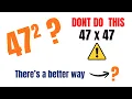 Stop Multiplying Square Any 2 Digit Number in Your Head