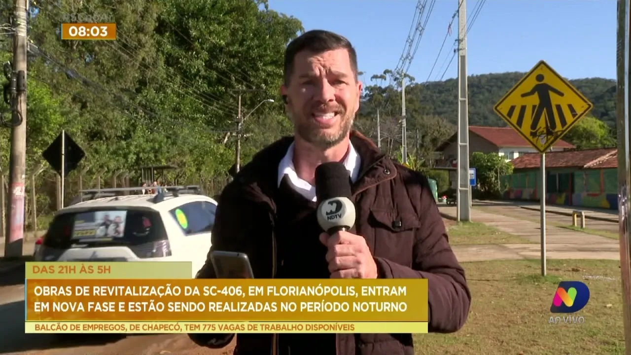 Obras de revitalização da SC-406 em Florianópolis entram em nova fase; confira