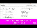 How to Add Fancy Tails to Your Fonts for Cricut Glyphs for Beginners