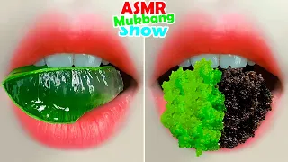 asmr AZURA 20 COLORFUL EMOJI FOOD CHALLENGE MUKBANG 알록달록 이모지 먹방 챌린지 모음집 eating sounds