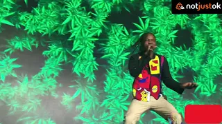 watch naira marley s grande entrance at marlian fest