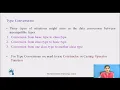 Type Conversion Part - 1