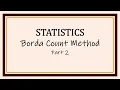 Borda Count Method Part 2