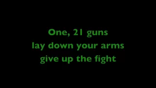 Download Green Day - 21 guns with lyrics MP3