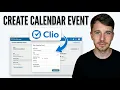 How to Create a Calendar Event in Clio Manage Quickly