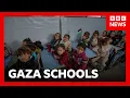 Lagu Children in Gaza return to school after years without formal education | BBC News