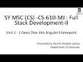 SY MSC CS - CS-610-MJ Full Stack Development-II Unit 1