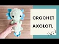 Easy Crochet Axolotl TikTok - Tutorial Part 1 Free Amigurumi Animal Pattern for Beginners