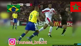 ملخص مباراة  المنتخب المغربي ومنتخب  البرازيل كأس العالم      دندنها