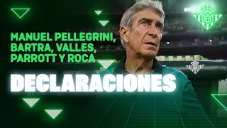 Las reacciones de Pellegrini, Bartra, Valles, Parrott y Roca tras el #RealBetisRealMadrid 🗣🎙 | BETIS