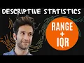 Range Interquartile Range IQR Box and whisker plot