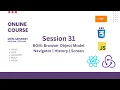 BOM Browser Object Model History Navigator Screen Session 30
