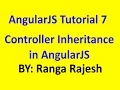 AngularJS Tutorial 7 Controller Inheritance in AngularJS