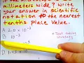 Part 1 WORD Problem Scientific Notation 1 G E D Test Instructional on How 2 Answer D
