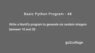 EP 48 Language Python Basic Program I go2collage