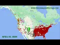 Hummingbird Spring 2024 Migration Animation
