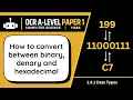 Number Conversion 4 1f OCR A-Level Computer Science