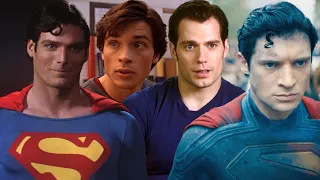 superman through the years christopher reeve henry cavill david corenswet and more 