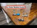 How to Fix Table Wobble Using Adjustable Furniture Levelers
