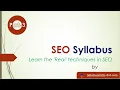 Part-3 - SEO Syllabus by Solution Cells