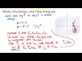 Work Circulation Flow Integrals