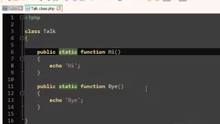 PHP Static Class Tutorial OOP 9
