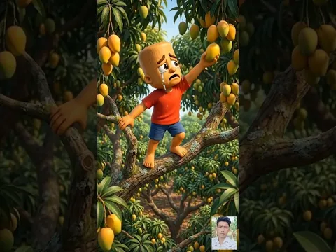 Poor Tung's son was told to pick mangoes by his friends, but after that what happened #story #cat