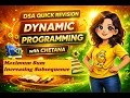 25 Maximum Sum Increasing Subsequence Dynamic Programming DP Tabulation Example