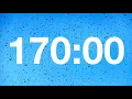 timer - 170 minute countdown with rain sounds