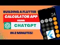 Building a calculator App with CHATGPT and FLUTTER